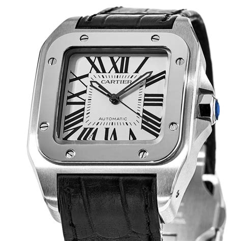 cartier watches with leather strap.